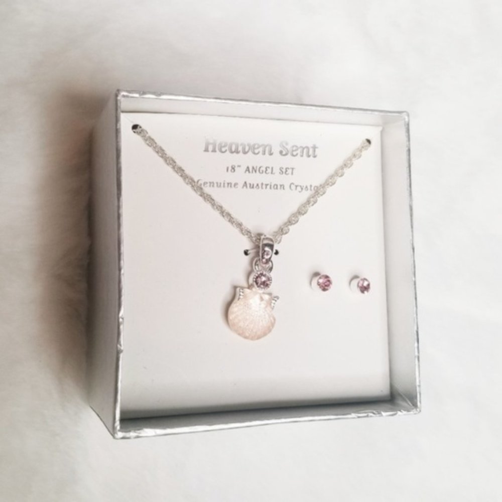 Heaven Sent NIB Austrian Crystal Jewelry Set